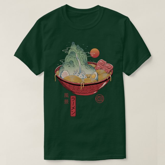 Camiseta Panorama de Ramen (Diseño del anverso)
