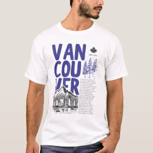 Camiseta Panorama de Vancouver BC Canadá