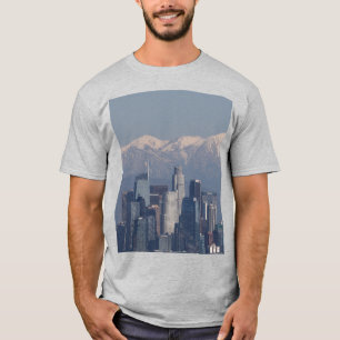 Camiseta Panorama del cielo de Los Ángeles Montañas de San