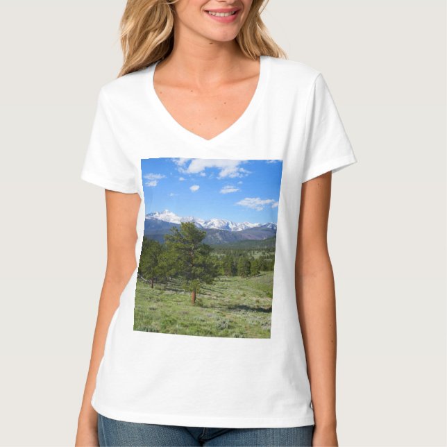 Camiseta Panorama escénico de Rocky Mountain View (Anverso)