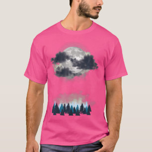 Camiseta Panorama nocturno de la luna llena