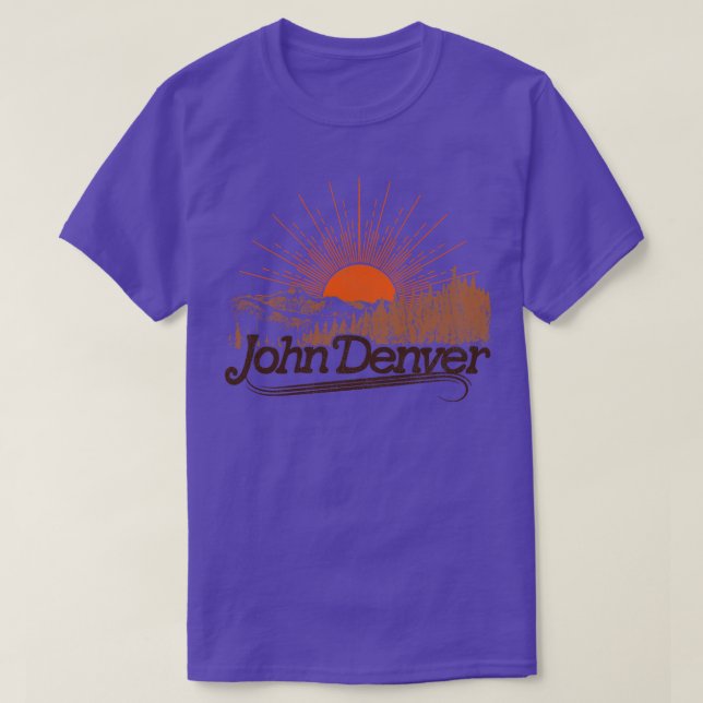 Camiseta Panorama solar de Denver Vintage (Diseño del anverso)
