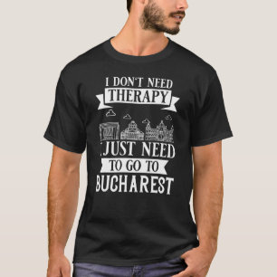 Camiseta Panorama urbano de la ciudad de Bucarest Rumania M