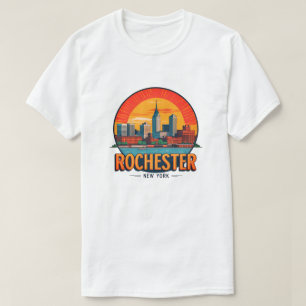 Camiseta Panorama urbano de la ciudad de Rochester Nueva Yo
