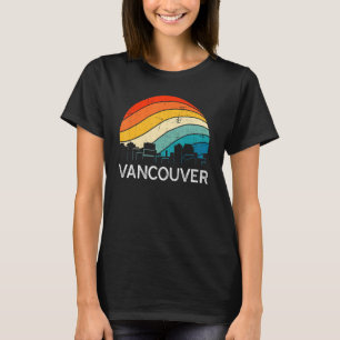 Camiseta Panorama urbano retro de Washington Vancouver Vint
