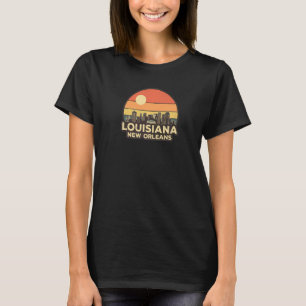 Camiseta Panorama vintage de Nueva Orleans  