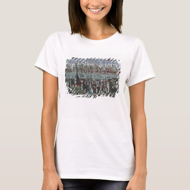 Camiseta Panoramic view of Constantinople, late 18th centur (Anverso)