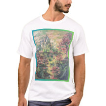 Camiseta panorámica de primavera