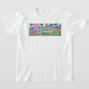 Camiseta Panorámico Retro Americano al Aire Libre