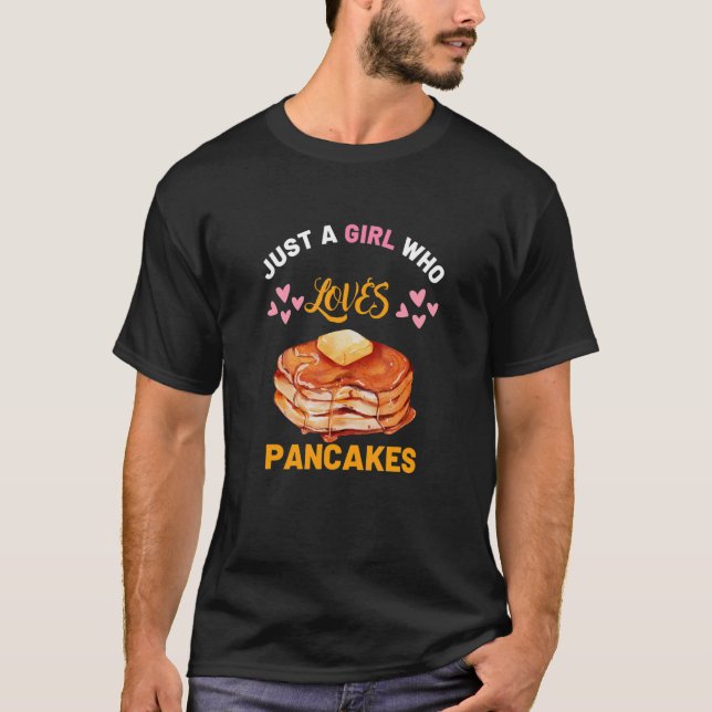 Camiseta Panqueque para justo chica que ama los crepes (Anverso)