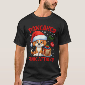 Camiseta Panqueques y ataques de pánico Perro divertido Pan