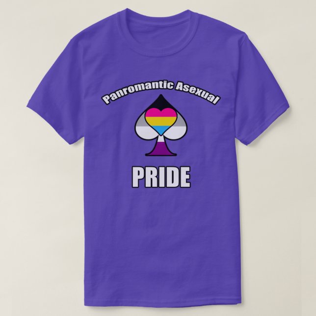 Camiseta Panromantic Asexual Pride (Diseño del anverso)