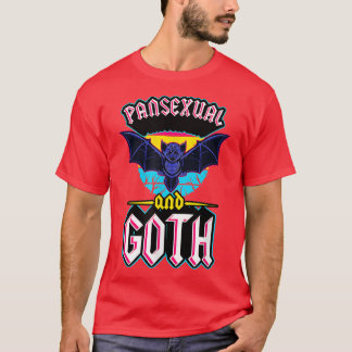Camiseta Panseual And Goth Gothic Emo Bat Pride LGBTQ Hallo