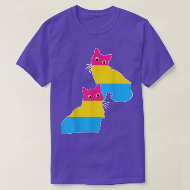 Camiseta Panseual propietario de un gato gay Pan Pride Mes  (Diseño del anverso)