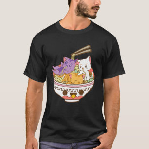 Camiseta Pansexual Anime Ramen Tee Gatos Japoneses Ramen No