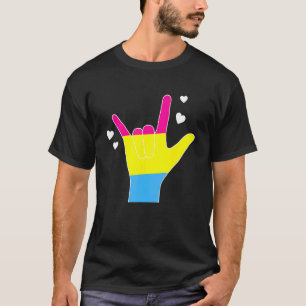 Camiseta Pansexual Asl Ily Lenguaje de Rótulo Pan Pride Sor