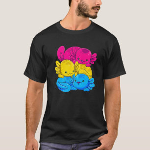 Camiseta Pansexual Axolotl Pile Pan Pride Bandera Lgbtq Gay