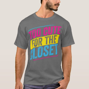 Camiseta Pansexual Demasiado lindo para el orgullo LGBT