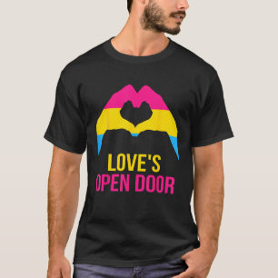 Camiseta Pansexual diciendo amor como bandera pansexual