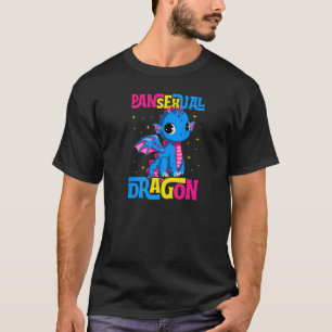 Camiseta Pansexual Dragon Cute Trendy Majestic Lgbtq Pan Pr