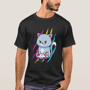 Camiseta Pansexual Gaymer Geek Orgullo Lgbt Video Game Cat