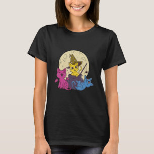 Camiseta Pansexual Halloween Cat Costume Bruja Kitty LGBT P