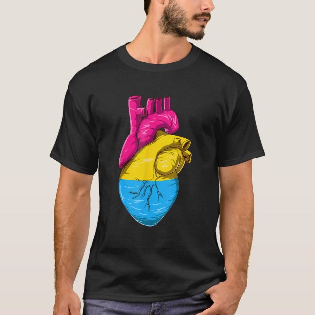 Camiseta Pansexual Heart (Anverso)