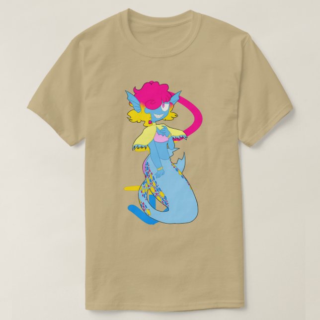 Camiseta Pansexual Mermaid (Diseño del anverso)