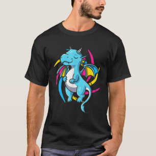 Camiseta Pansexual Orgullo Cosas Pan Dragon Videojuego Geek