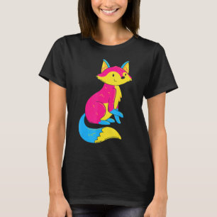 Camiseta Pansexual Orgullo Panexual Fox Lgbt Pan Bandera Pa