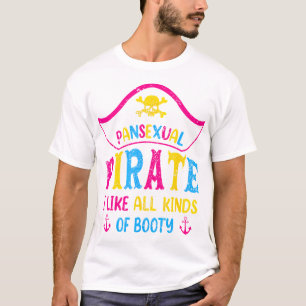 Camiseta Pansexual Orgullo Pirata Lgbtq Mes Pans Color de l