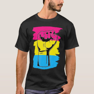 Camiseta Pansexual Orgullo Puño Pansexualidad Bandera Queer