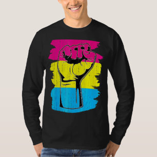 Camiseta Pansexual Orgullo Puño Pansexualidad Bandera Queer