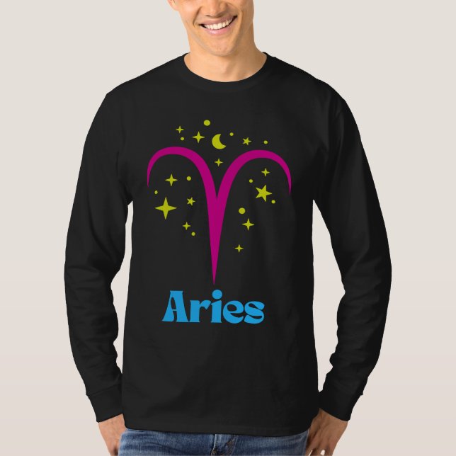 Camiseta Pansexual Pan Aries Zodiac Sign Astrology LGBTQ LG (Anverso)