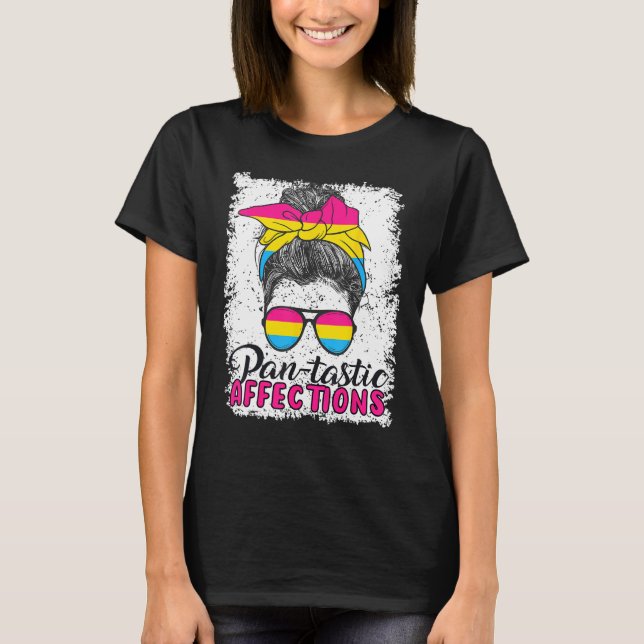 Camiseta Pansexual Pan tastic Affections Pansexual Flag 1 (Anverso)