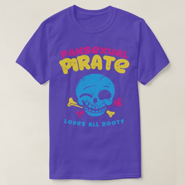 Camiseta Pansexual Pirate Ama a todos los humildes orgullo  (Diseño del anverso)