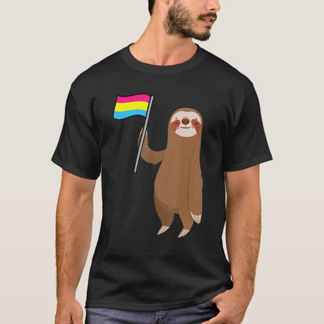 Camiseta Pansexual Sloth Pansexual (Anverso)