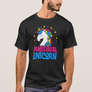 Camiseta Pansexual Unicornio Girly Majestic Lgbtq Pan Pride