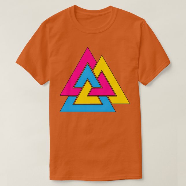 Camiseta Pansexual Viking Valknut (Diseño del anverso)