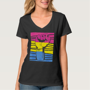 Camiseta Pansexualidad Orgullo Puño Pan Igualdad Pansexual 