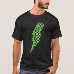 Camiseta Pantalla de depresión de cinta verde iluminada por