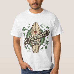 Camiseta Pantalla de EE. UU. impresa Retro Verde Irlandés c