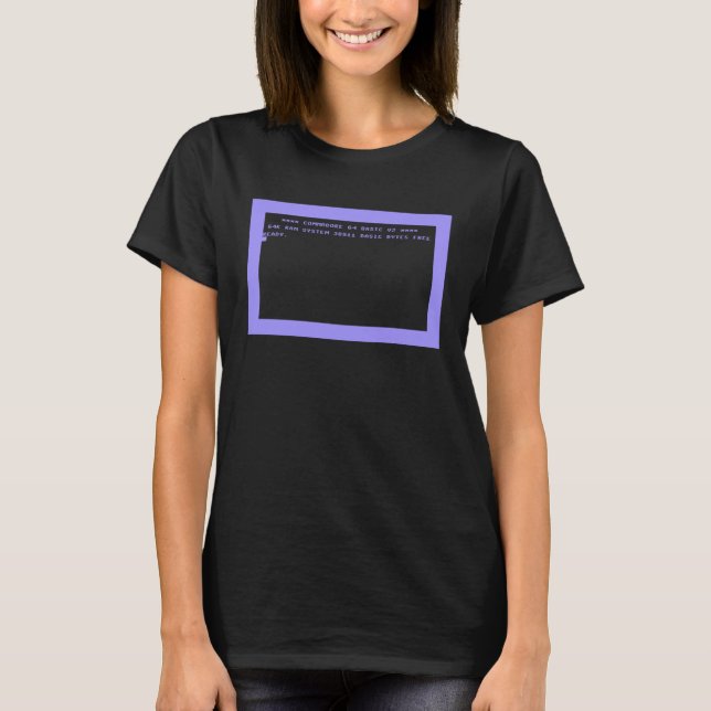 Camiseta Pantalla de inicio del COMMODORE C64 (Anverso)