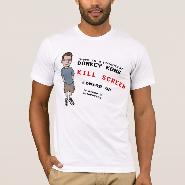 Camiseta ¡Pantalla de la matanza que sube! (Anverso)