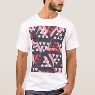 Camiseta Pantalla de patrón artístico dibujado a mano