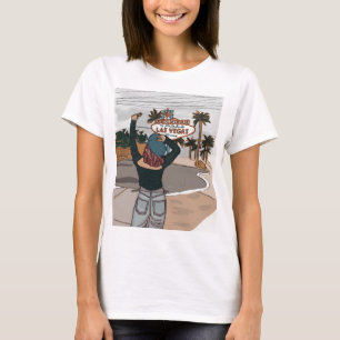 Camiseta Pantalla de pintura acuarela gráfica en camiseta.