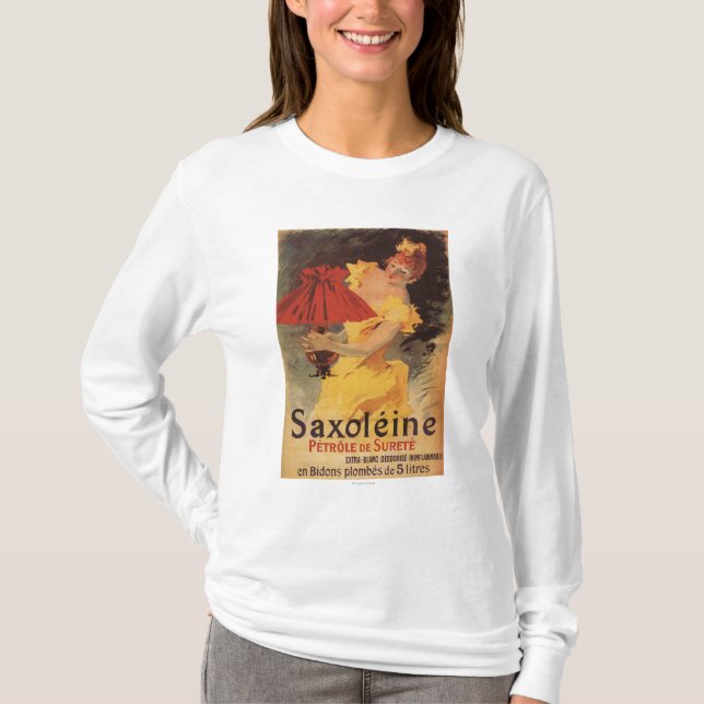 Camiseta Pantalla del rojo del aceite de la lámpara de (Anverso)