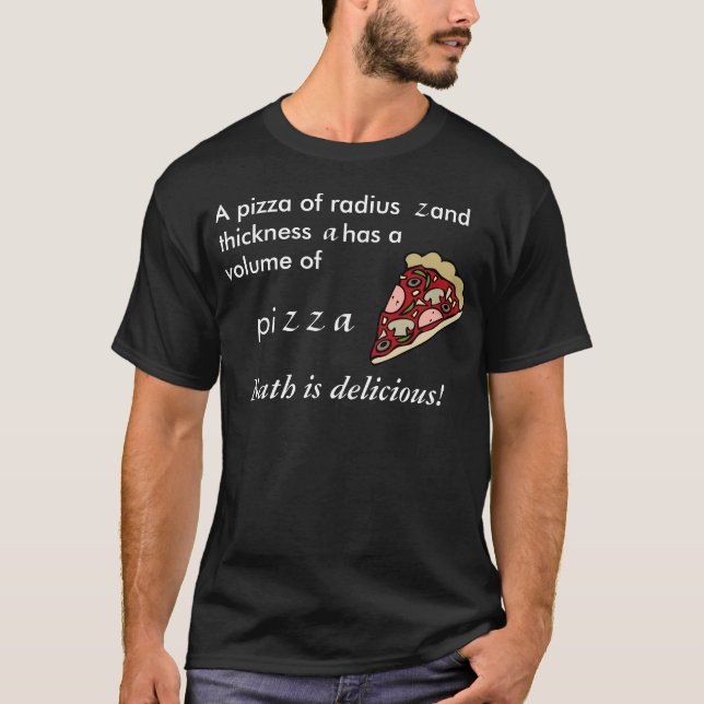 Camiseta Pantalones cortos - la fórmula para la pizza (Anverso)