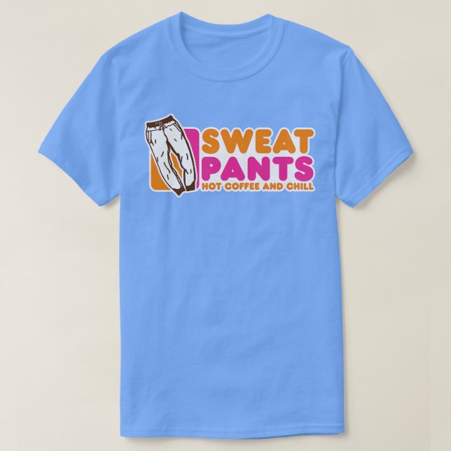 Camiseta Pantalones de sudor Café caliente y Chill (Diseño del anverso)