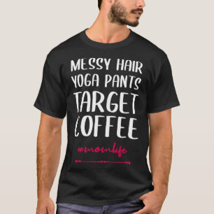 Camiseta Pantalones de yoga de cabello despeinado con impre